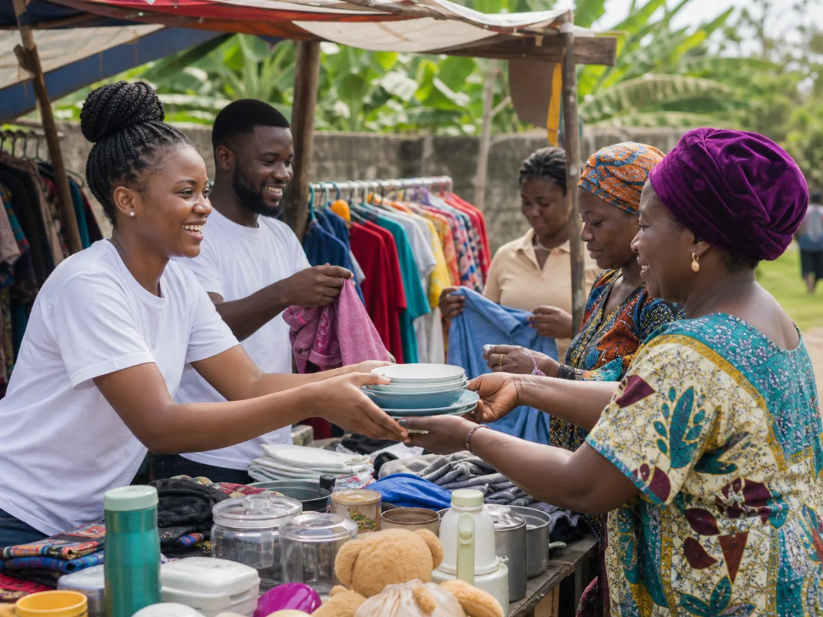 Vente solidaire lors des brocantes